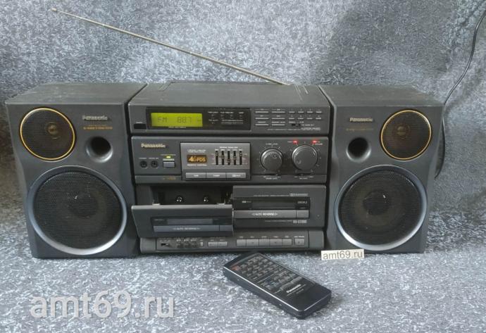 Двухкассетный магнитофон Panasonic RX-CT990 платиновая серия пульт ДУ