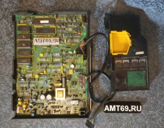 Материнская плата и блок картридера таксофона Ascom GNT-807 изнутри