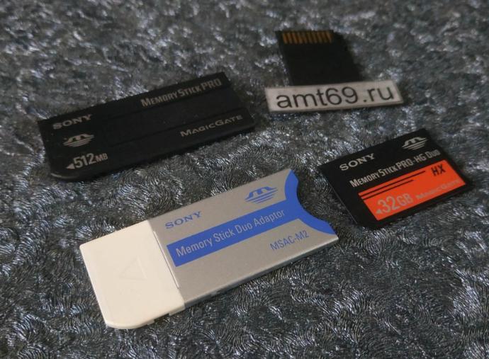 Семейство оригинальных карт памяти Sony Memory Stick